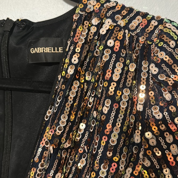 NY&C Gabrielle Union long sleeves sequined cocktail dress Sz Medium - Picture 3 of 11